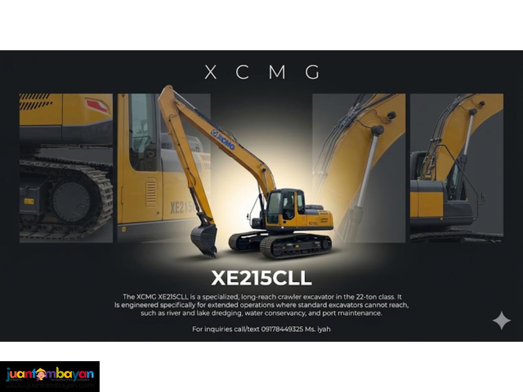 Xcmg Xe215cLL Excavator, 0.4cubic Long arm