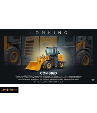 Lonking Cdm816D Wheel Loader 0.95cbm