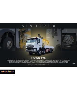 Sinotruk Howo T7s 8x4 Cargo Boomtruck 10T boom