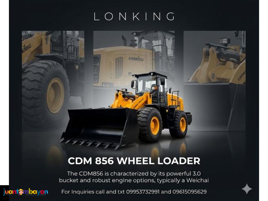 LONKING CDM856 WHEEL LOADER 3CBM
