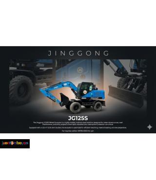 Jinggong Jg125s Wheel Backhoe 0.35 cubic