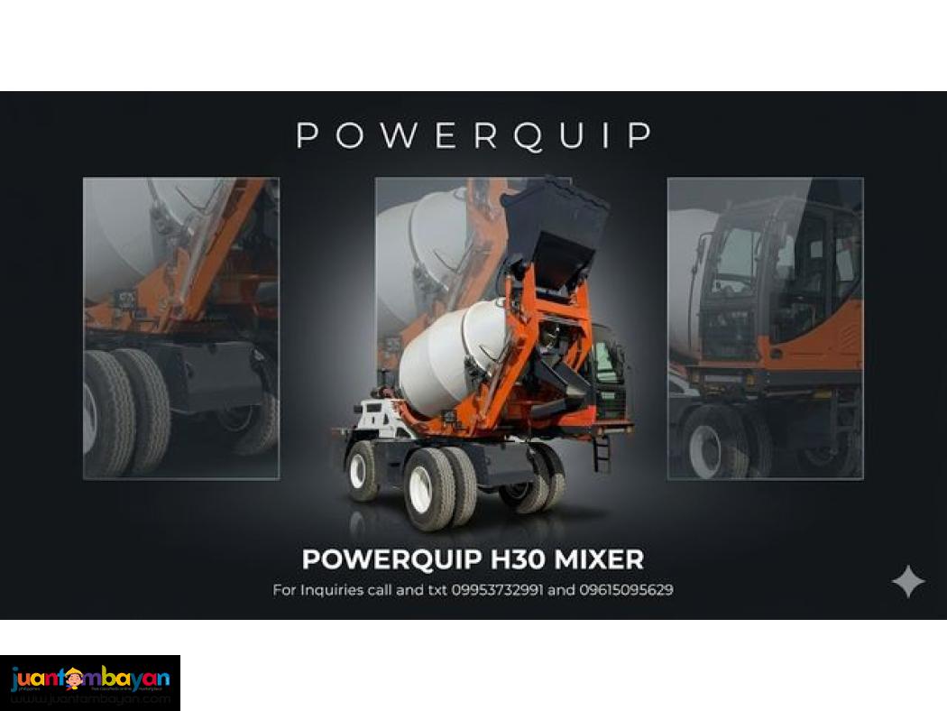 POWERQUIP H30 SELF FEEDING MIXER 5CBM