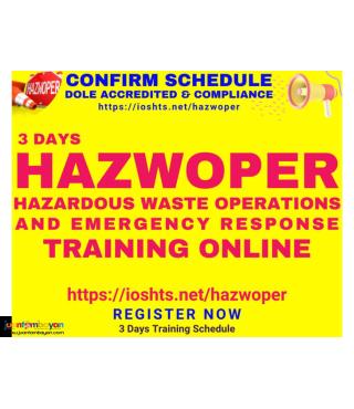 HAZWOPER Hazardous Waste Operations and Emergency Response Training