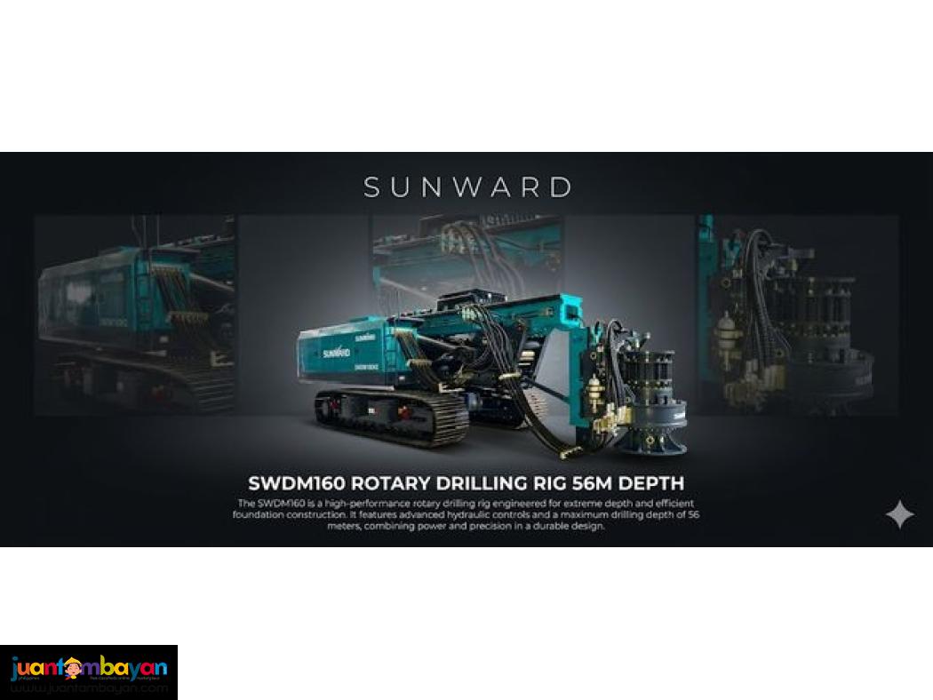 SUNWARD SWDM160 ROTARY DRILLING RIG 56METERS