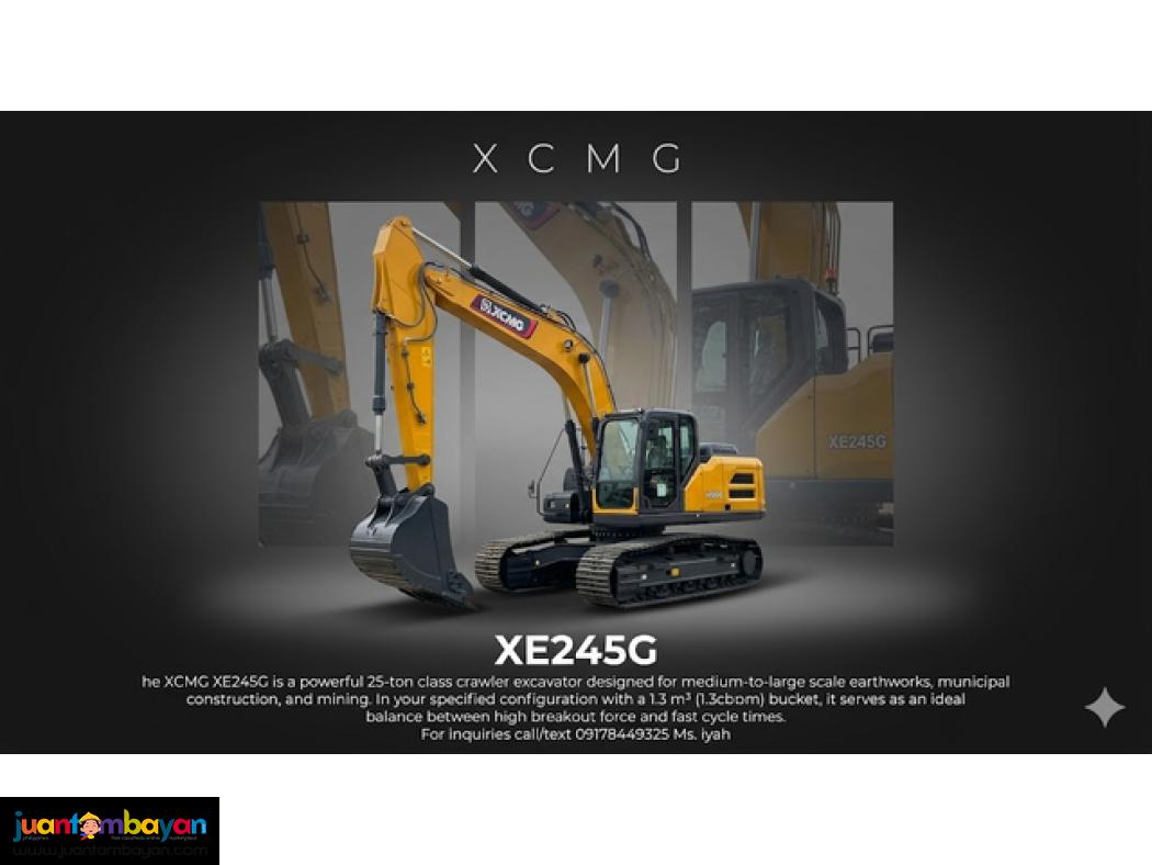 Xcmg Xe245g Excavator 1.3cbm-