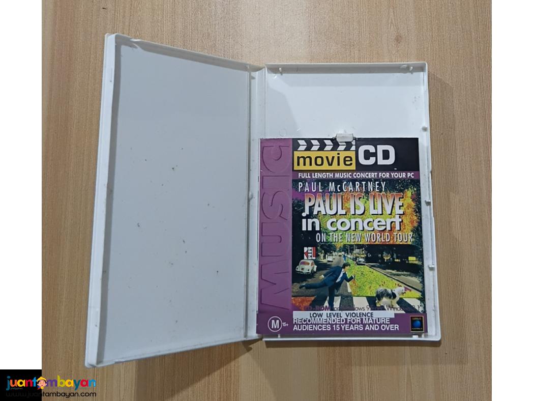 Paul Mc Cartney - Paul Is Live In Concert 2 PC MOVIE CD's RARE.