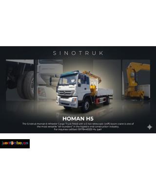Sinotruk Homan H5 Boomtruck 5 tons boom