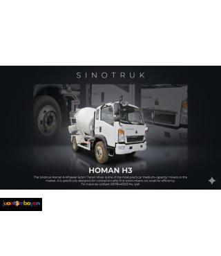 Sinotruk Homan 6 wheeler Transit Mixer 6cbm