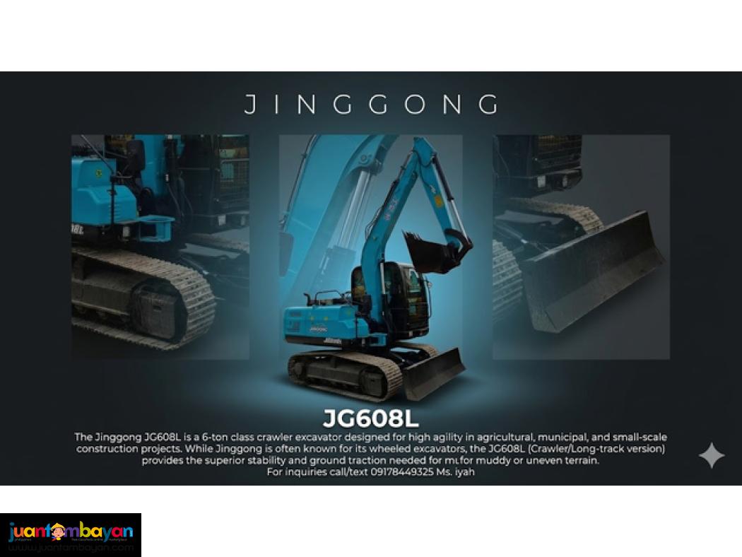 JINGGONG JG608L EXCAVATOR CRAWLER TYPE, 0.25CBM
