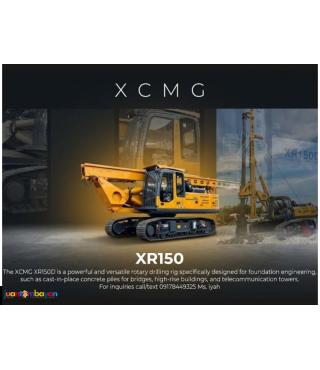 XCMG XR150D ROTARY DRILLING RIG  Max. drilling diameter: 1500mm