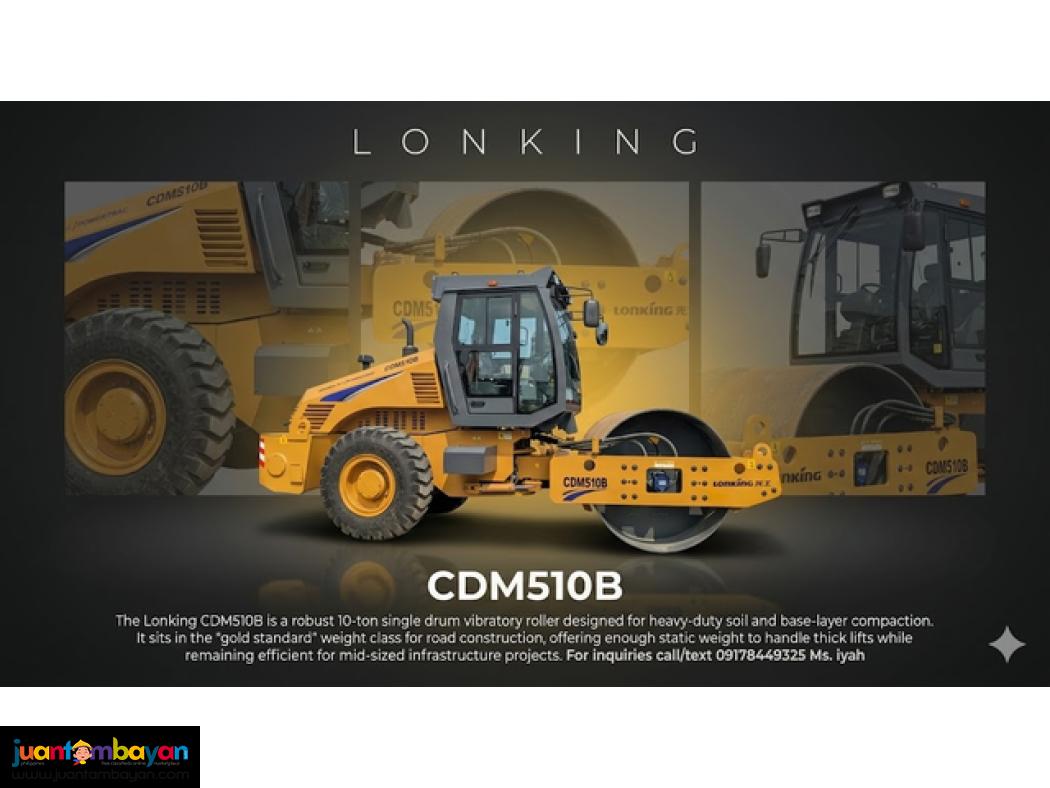 Lonking Cdm510b Roller 10T, single drum