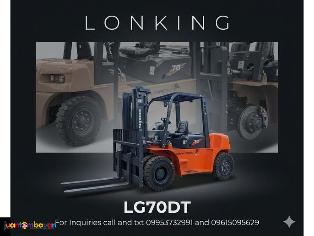 LONKING LG70DT FORKLIFT 7-TONS 