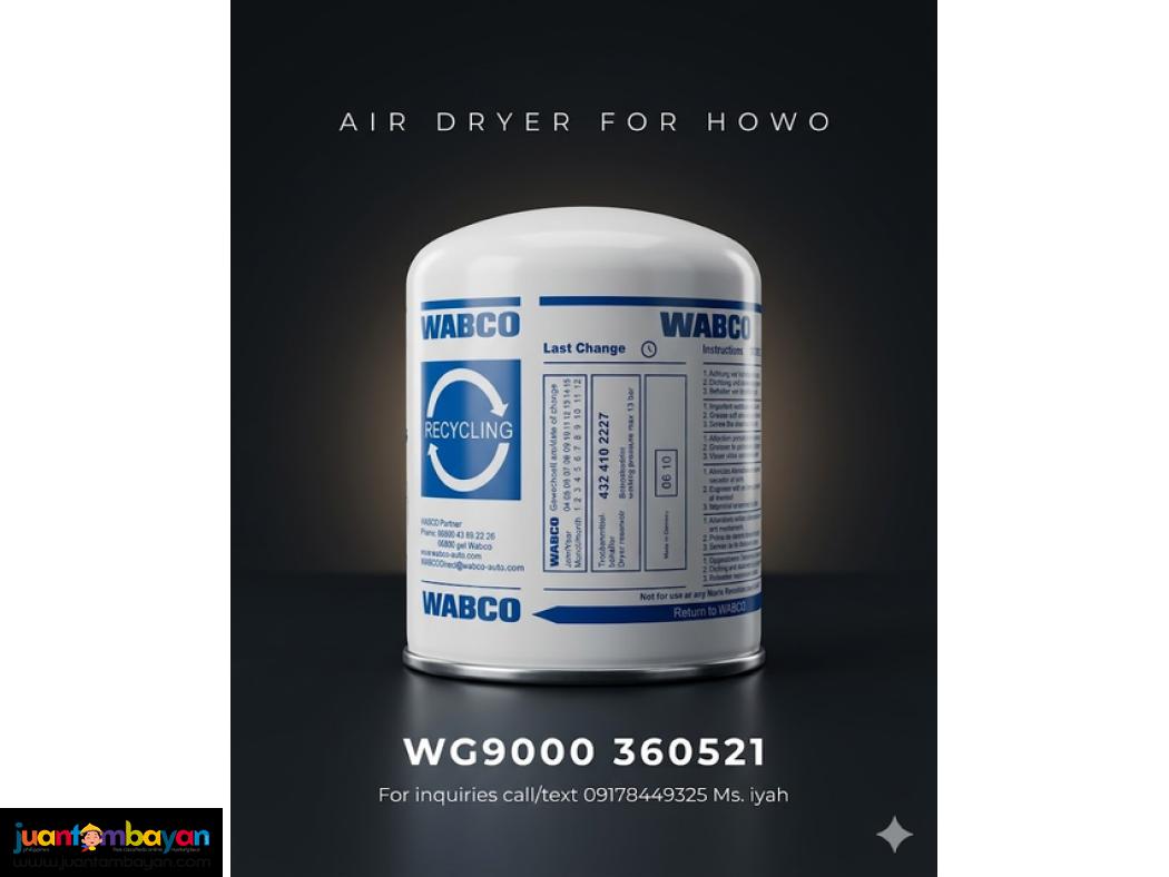 AIR DRYER (WG9000360521) FOR HOWO