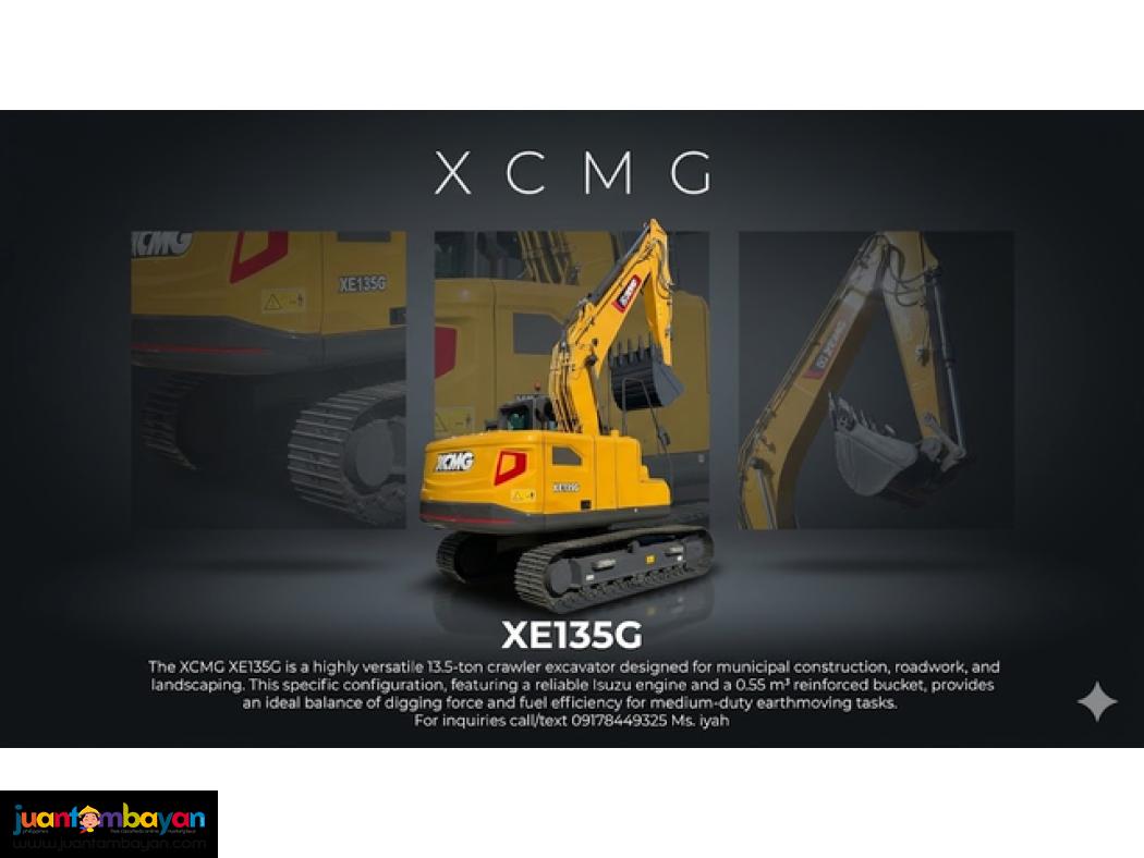 XE135G XCMG EXCAVTOR 0.55CBM- ISUZU ENGINE