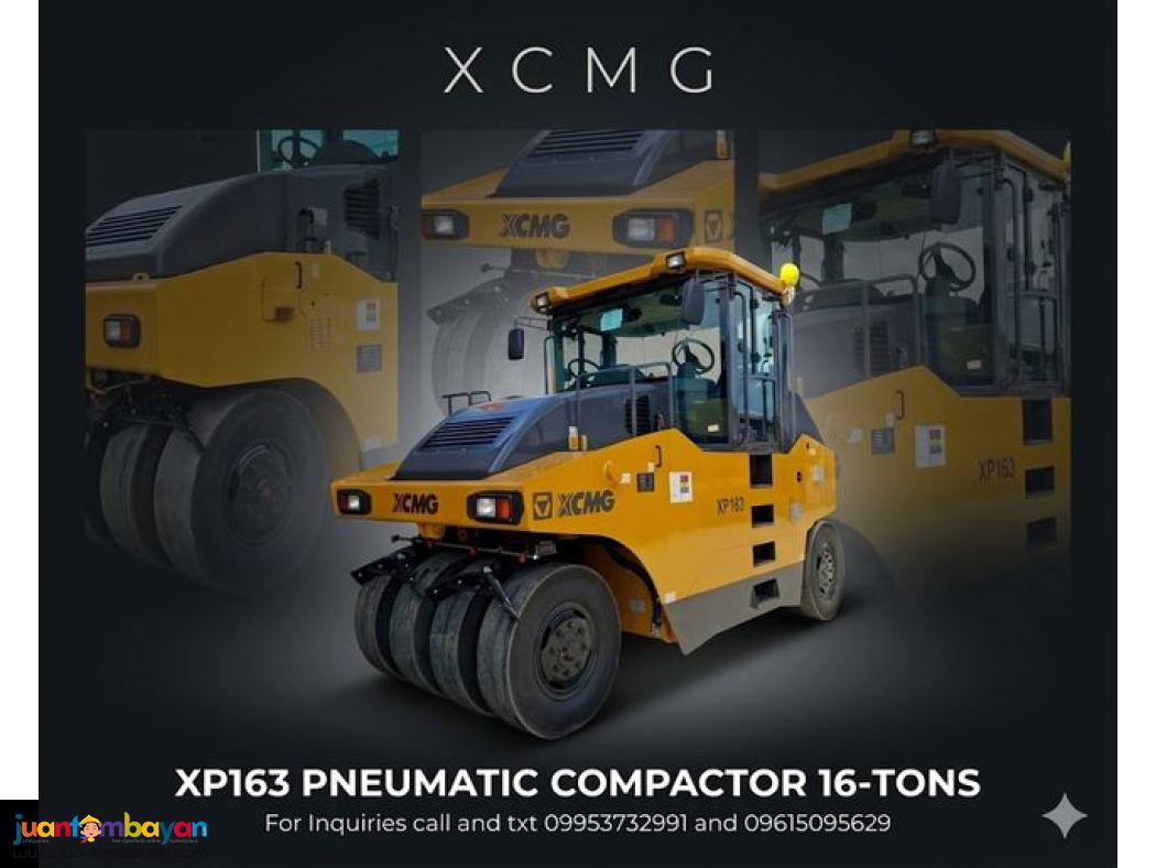XCMG XP163 PNEUMATIC ROAD ROLLER 16-TONS 