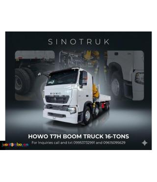 SINOTRUK HOWO T7H 8X4 BOOM TRUCK 16-TONS 