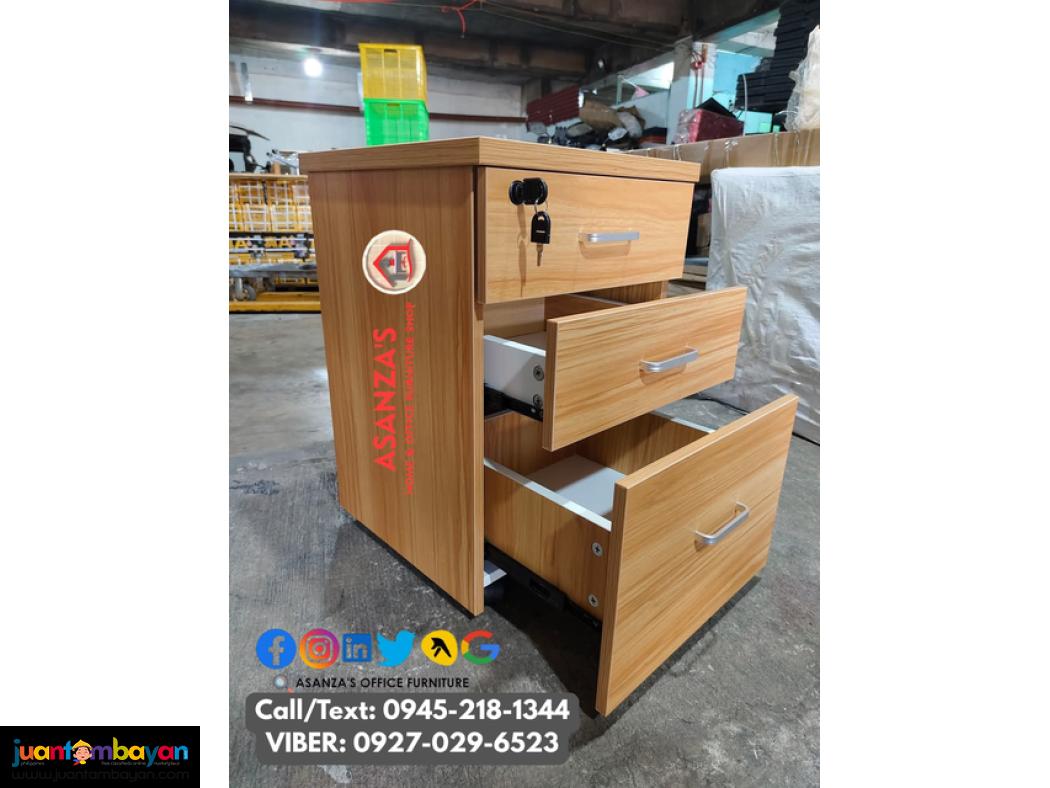 WOODEN MOBILE PEDESTAL CABINET | FILING CABINET 