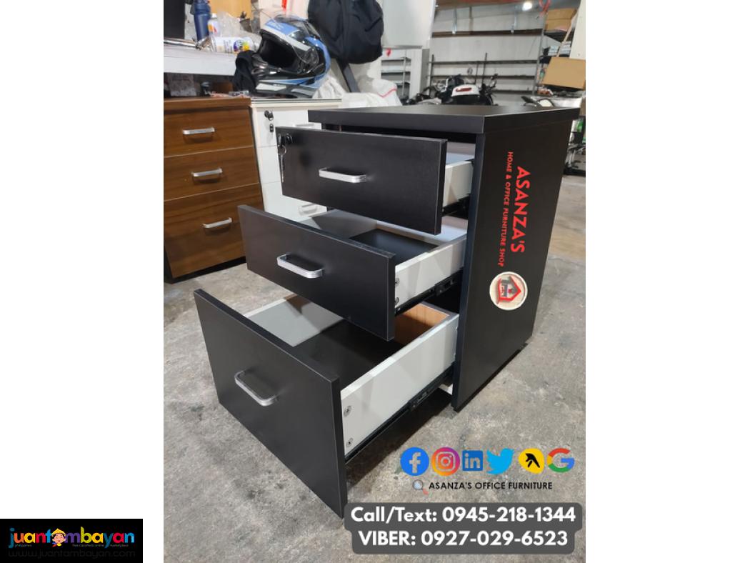 WOODEN MOBILE PEDESTAL CABINET | FILING CABINET 