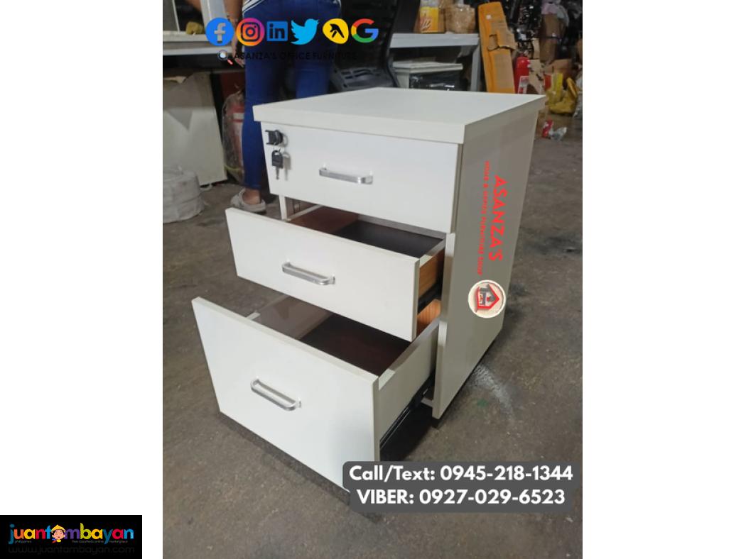 WOODEN MOBILE PEDESTAL CABINET | FILING CABINET 