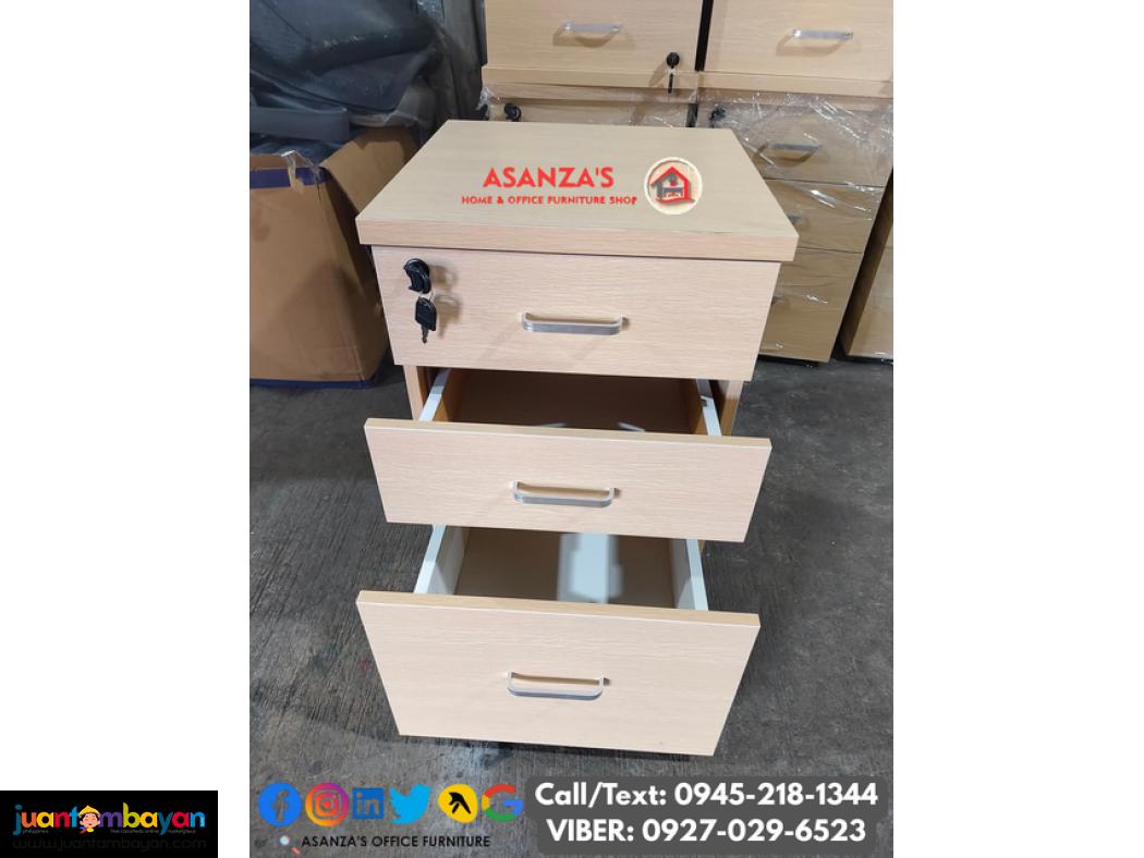 WOODEN MOBILE PEDESTAL CABINET | FILING CABINET 