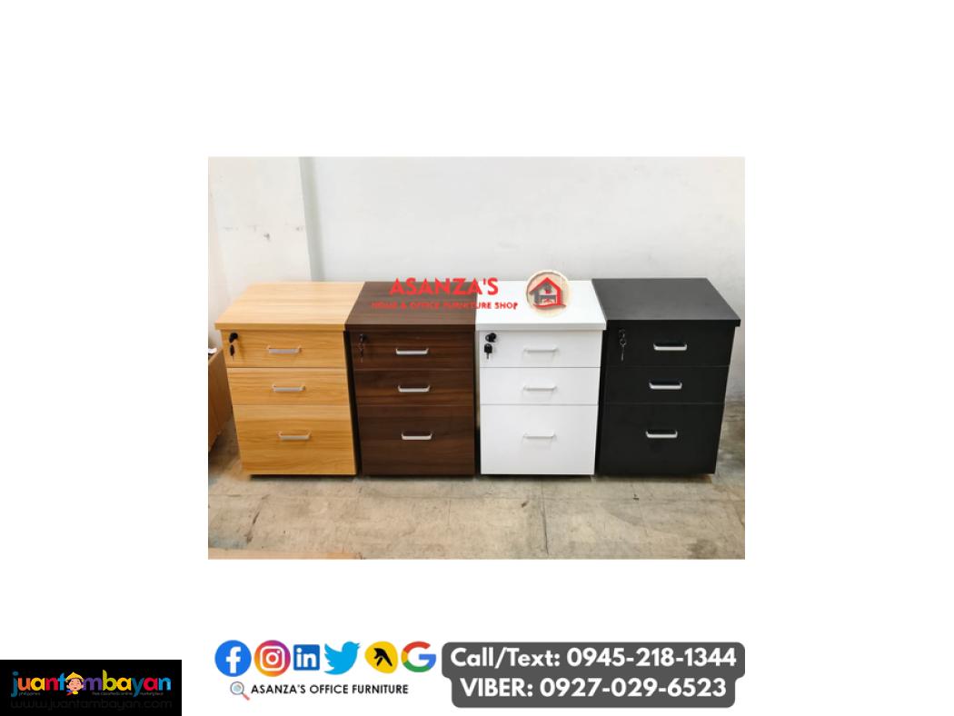 WOODEN MOBILE PEDESTAL CABINET | FILING CABINET 