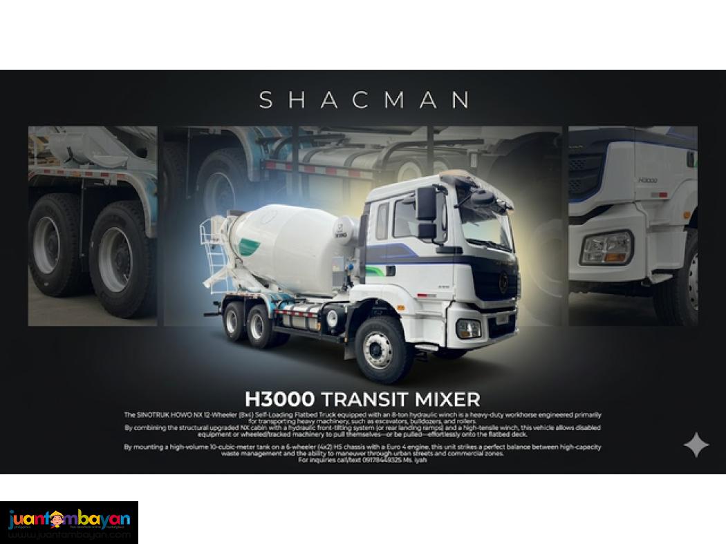 BRANDNEW SHACMAN 10W TRANSIT MIXER 10CBM