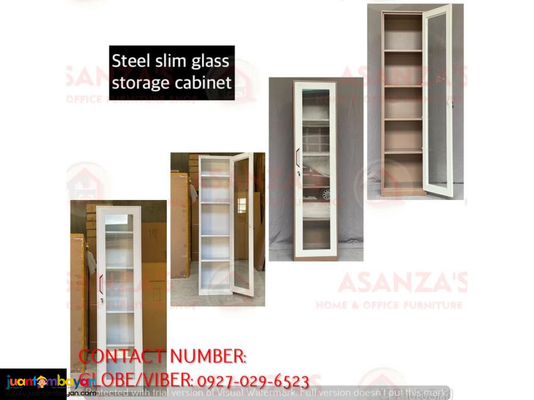 GLASS DOOR TOWER LOCKER STEEL CABINET 