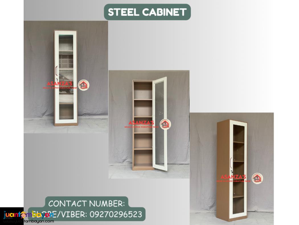 GLASS DOOR TOWER LOCKER STEEL CABINET 
