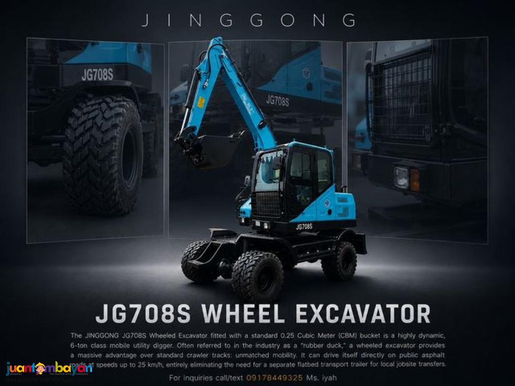 JINGGONG JG708S EXCAVATOR WHEEL TYPE 0.25CBM