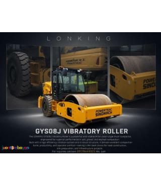 SINOMACH GYS08J SINGLE DRUM VIBRATORY ROLLER 8T