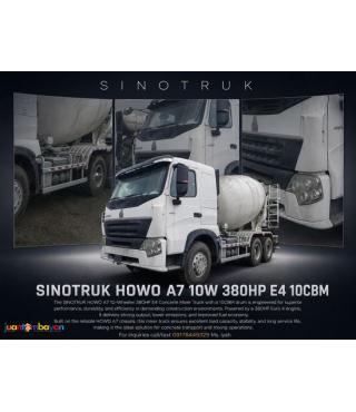 SINOTRUK HOWO A7 TRANSIT MIXER 380HP 10CBM