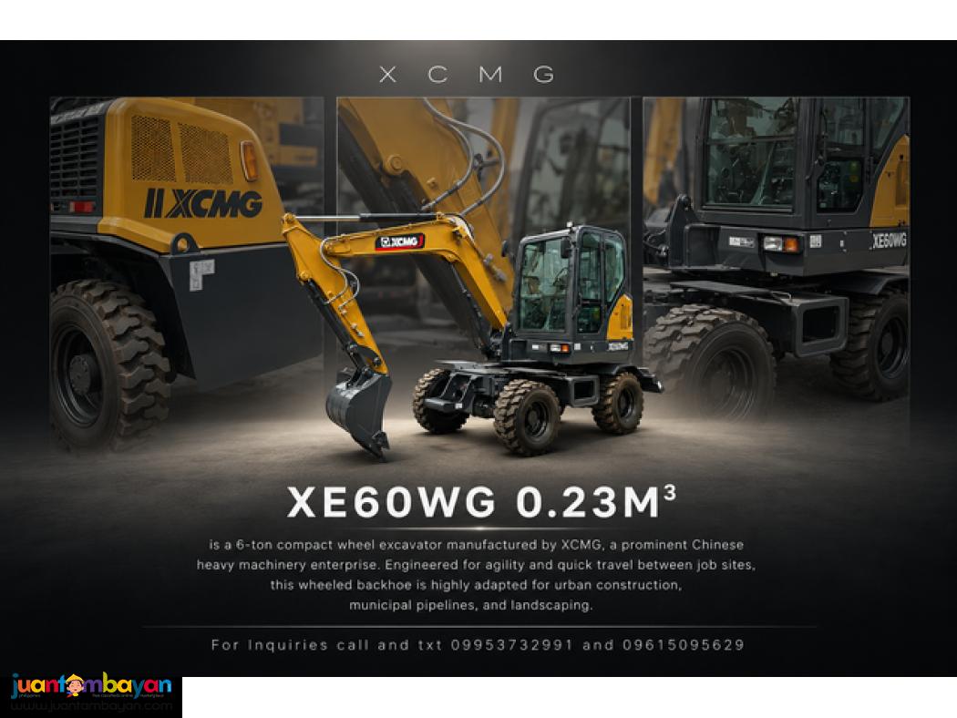 XCMG XE60WG WHEEL TYPE 0.23CBM YUCHAI ENGINE