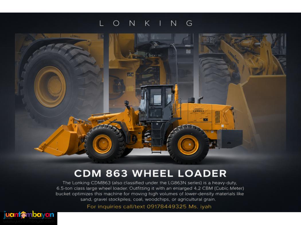 LONKING CDM863 WHEEL LOADER 4.2CBM