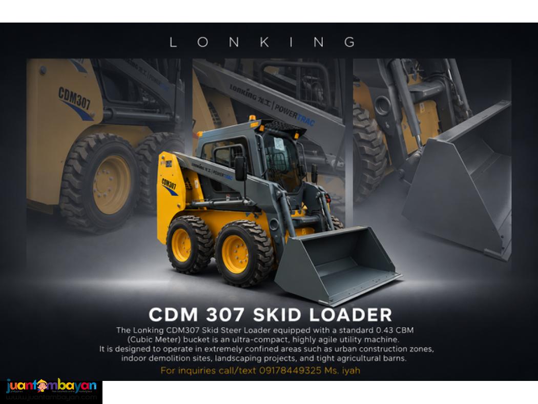 LONKING CDM307 SKID LOADER 0.43 CBM