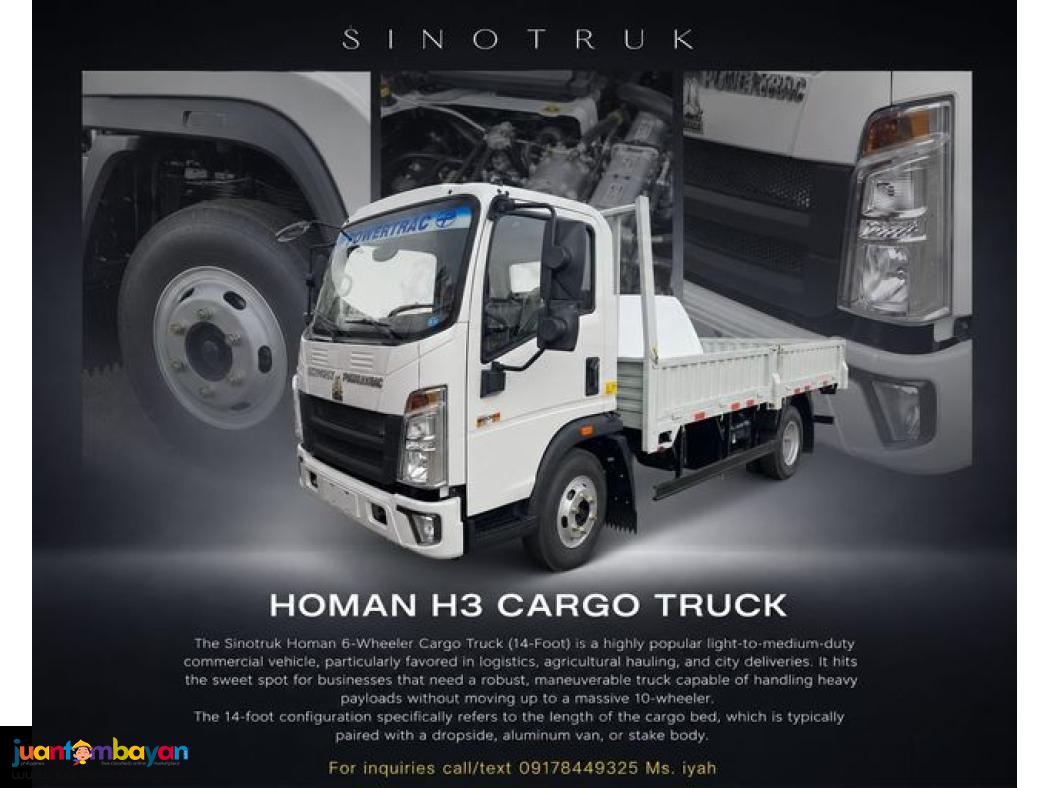 SINOTRUK HOMAN H3 4X2 CARGO TRUCK 14FEET