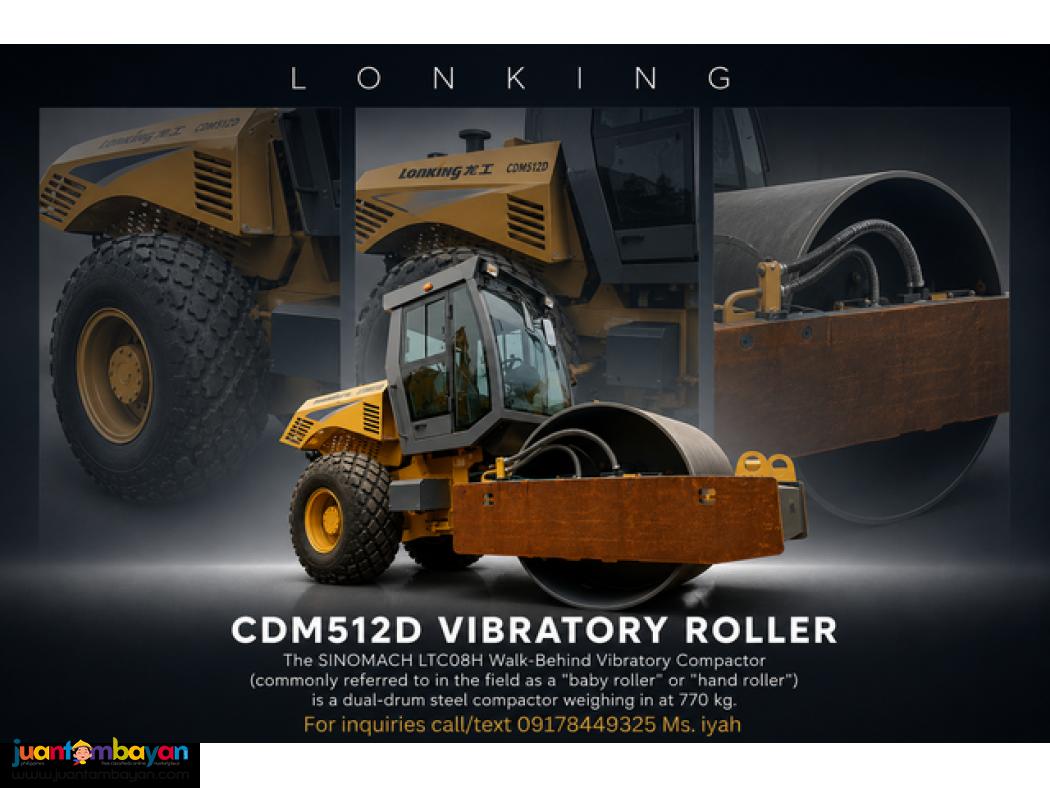 LONKING CDM512D VIBRATORY ROLLER 12 TONS