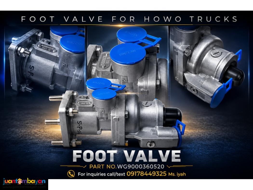 FOOT VALVE FOR HOWO TRUCKS