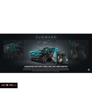 Sunward SWDM160 Rotary Drilling Rig 56-Meters Boring Depth 