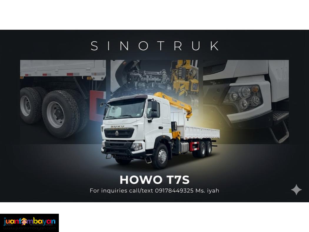 SINOTRUK HOWO T7S BOOM TRUCK 10T BOOM