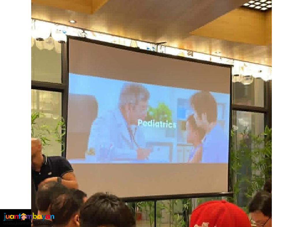 Projector Screen Tripod 72''X96'' [ 6'X8' [ for Sale
