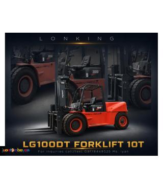BRANDNEW LONKING LG100DT FORKLIFT 10T STD 3M，WEICHAI