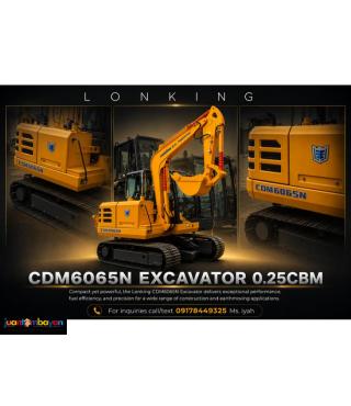 LONKING CDM6065N EXCAVATOR 0.25CBM, CRAWLER TYPE