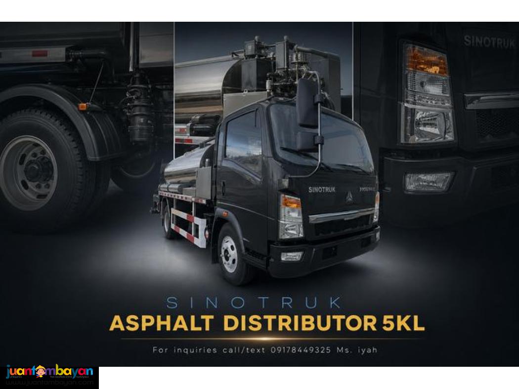 SINOTRUK ASPHALT DISTRIBUTOR HOMAN H3 5K LITERS