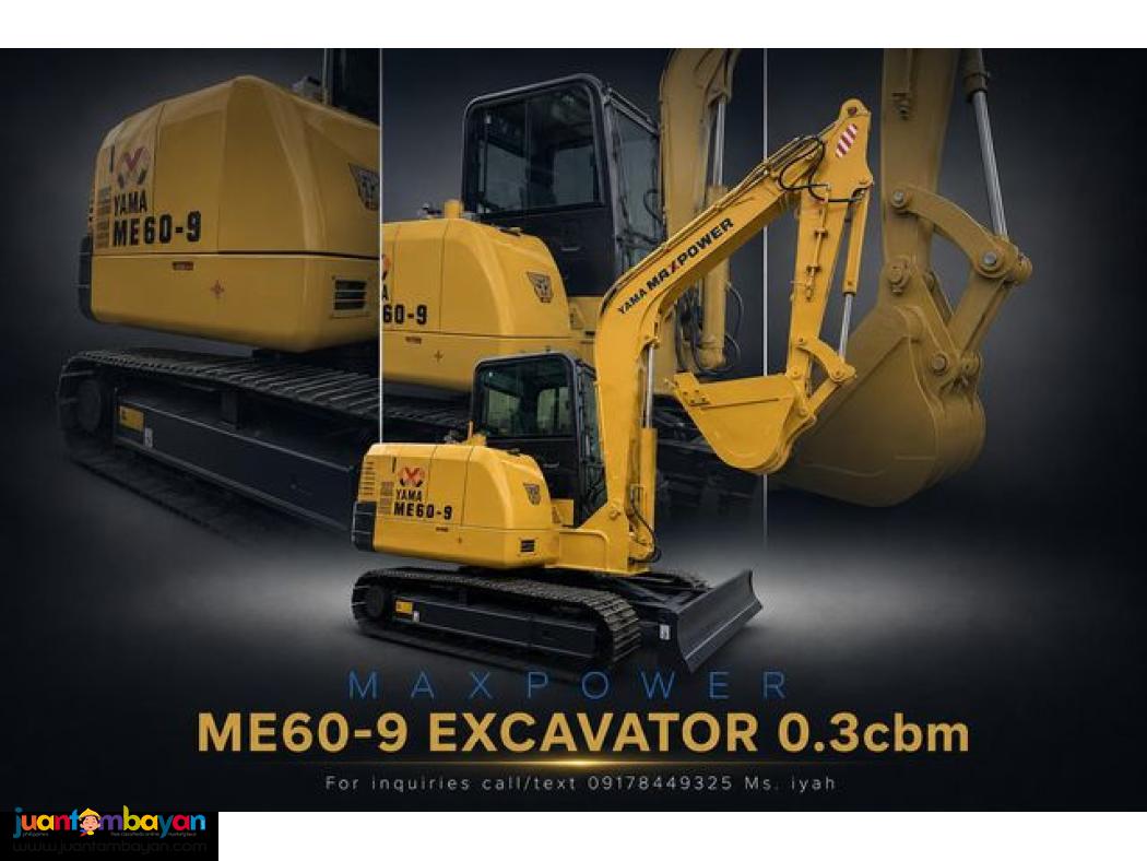 MAXPOWER ME60-9 EXCAVATOR 0.3CBM