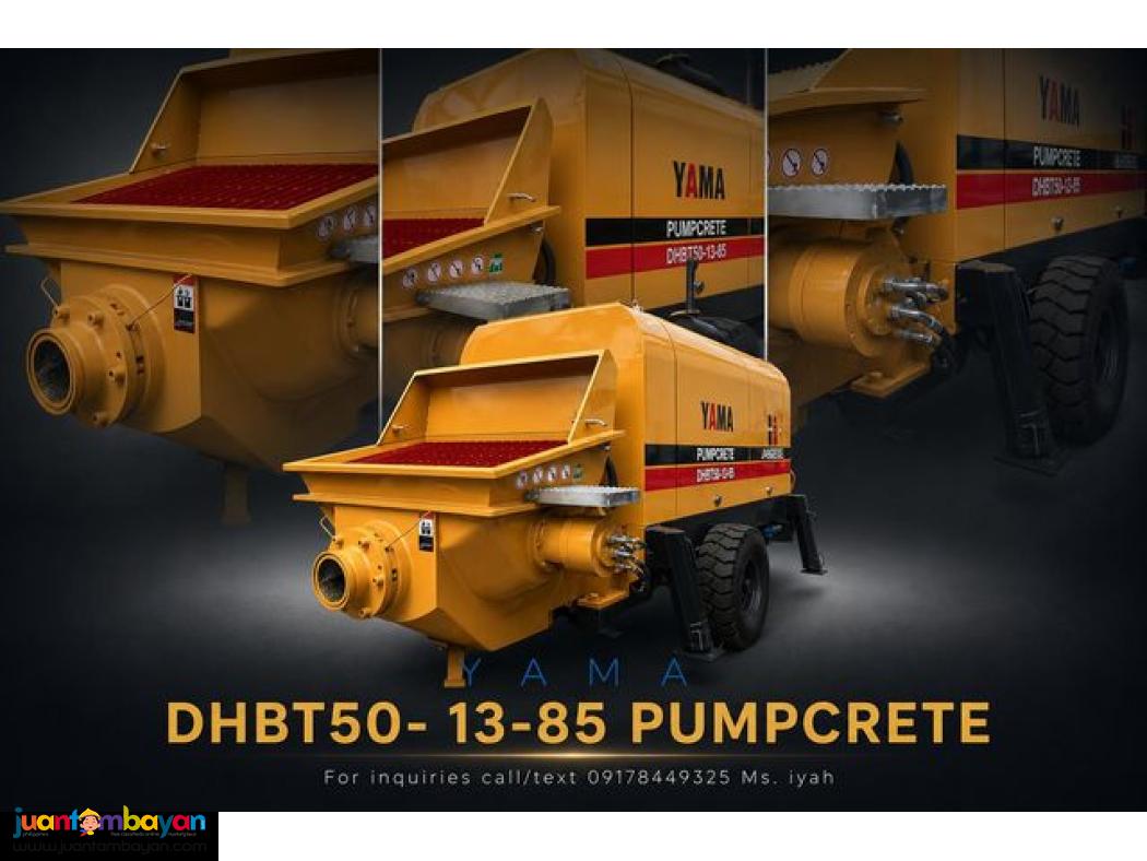 YAMA DHBT50- 13-85 TRAILER PUMPCRETE 50 m3/h