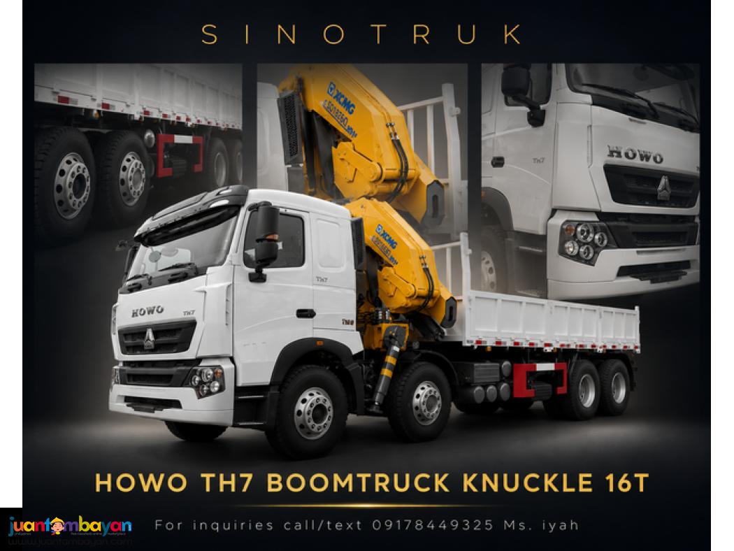 SINOTRUK HOWO TH7 BOOM TRUCK 12W 16T KNUCKLE TYPE