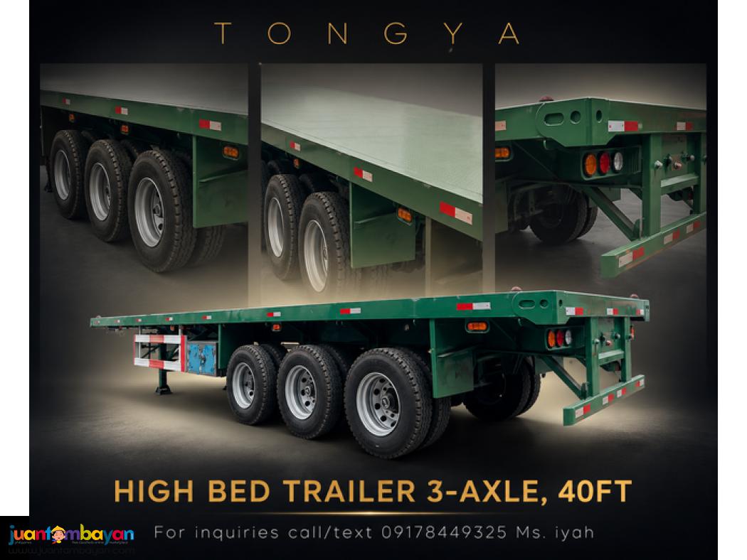 12W HIGH BED TRAILER 3-AXLE, 40FT