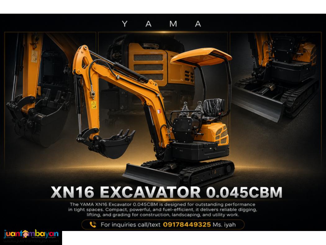YAMA XN16 CRAWLER BACKHOE 0.045CBM