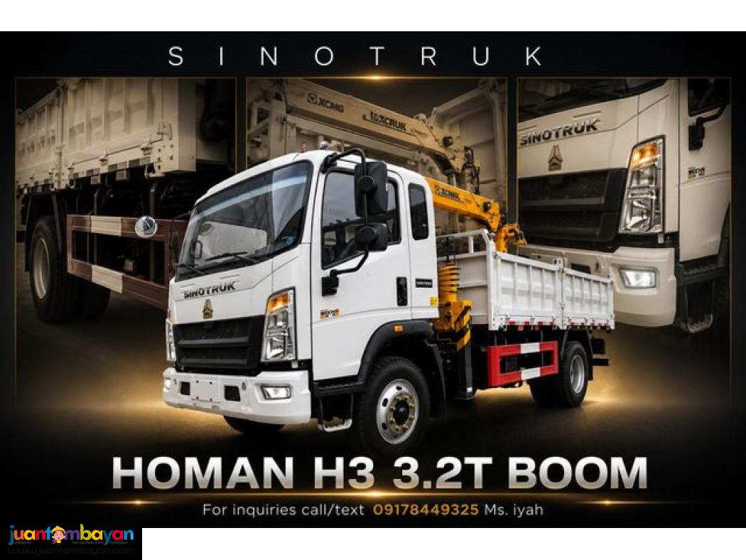 HOMAN H3 4X2 CARGO BOOM TRUCK 3.2TONS 