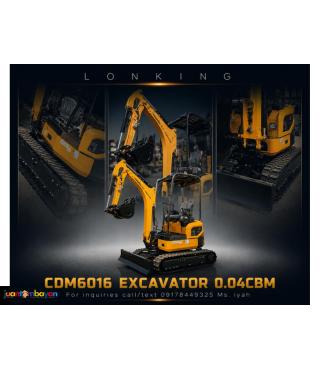 LONKING EXCAVATOR CRAWLER TYPE CDM6016 (0.04CBM)